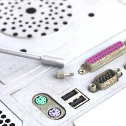 WLXY Precision 5mm Socket Head Screwdriver For Small Repairs - compact CR-V 5mm socket driver near motherboard ports for precise electronics repair