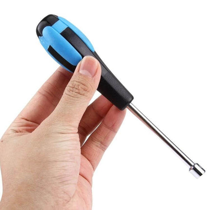 WLXY Precision 6mm Socket Head Screwdriver For DIY And Home Repairs - hand-held blue black handle, chrome CR-V shaft for 6mm fasteners