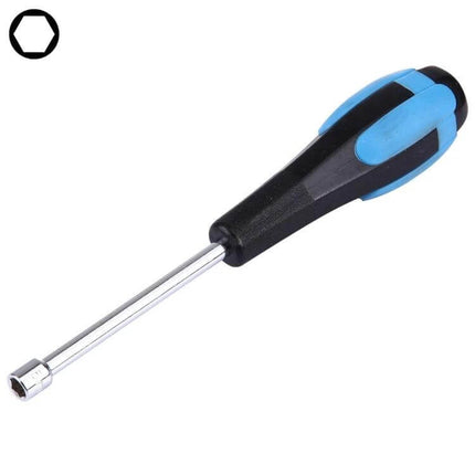 WLXY Precision 6mm Socket Head Screwdriver For DIY And Home Repairs - compact 6mm socket screwdriver with CR-V steel shaft and ergonomic blue-black handle