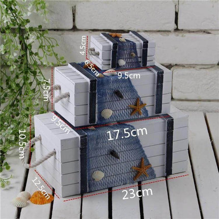 Wooden 3 In 1 Storage Box For Jewelry And Small Items - handcrafted vintage-look stacked wooden storage boxes for jewelry and small items