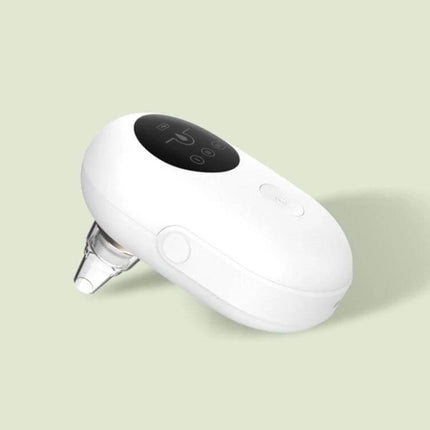 Woodpecker Blackhead Vacuum Tool Gold For Home Pore Cleansing - compact mouse-sized gold pore cleanser with display and silicone nozzle