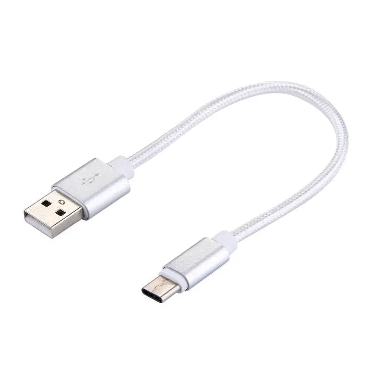 Woven Style USB-C Type-C 3.1 Male to USB 2.0 Cable 20cm