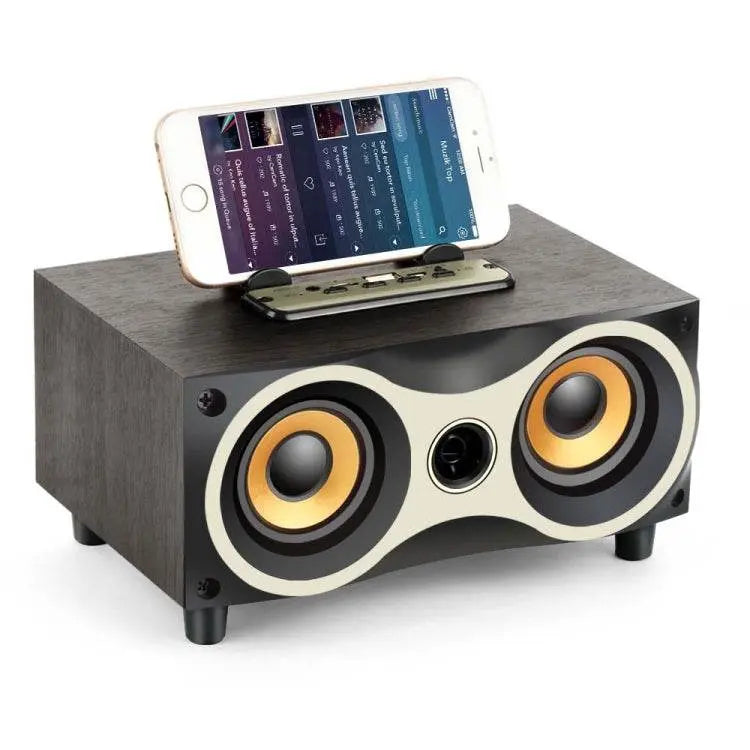 X6 Portable Wooden Wireless Speaker Subwoofer Stereo Bluetooth