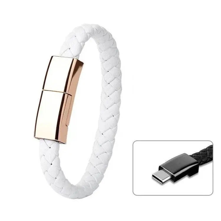 XJ-27 3A USB to Type-C Creative Bracelet Data Cable 22.5cm