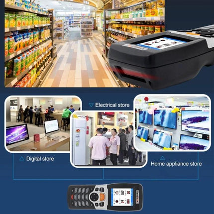 Portable Newscan USB and Wireless Laser Barcode Scanner in retail aisle and stores for inventory and checkout