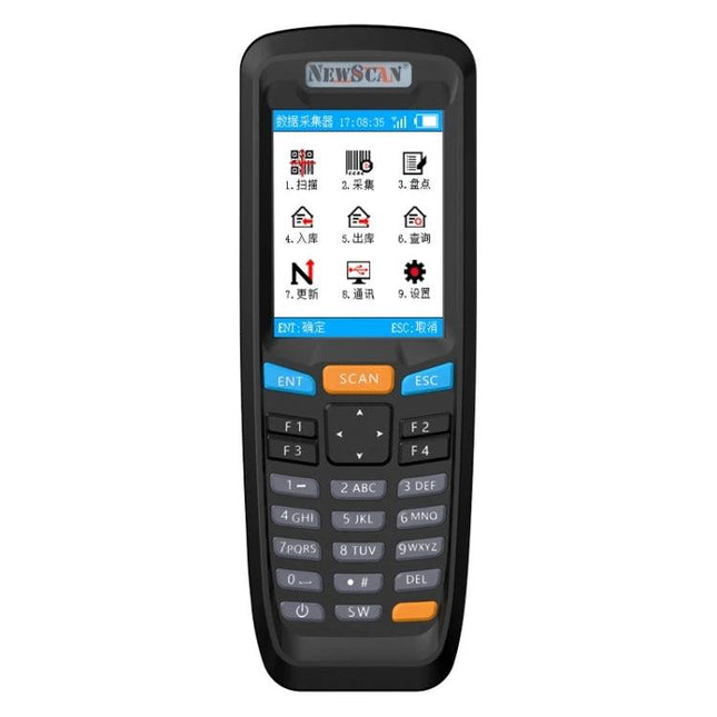 NEWSCAN Wireless Barcode Scanner for Inventory Use handheld 1D/2D wireless scanner with color screen and keypad for warehouse inventory management