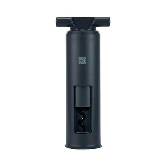 Xiaomi Youpin Huohou Red Wine Bottle Opener for Everyday Use at Home compact black corkscrew, plastic body with stainless steel components, 45x159 mm