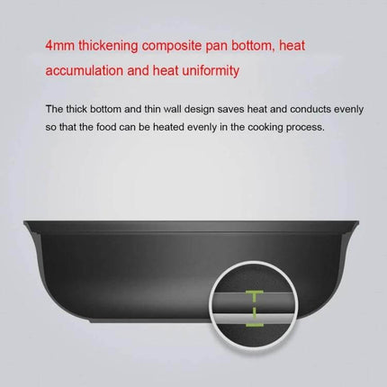Xiaomi Zhiwu Soup Pot 4L For Everyday Soups And Meals - 4mm thickened composite pan bottom for even heat and fast, durable nonstick cooking