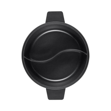 Xiaomi Zhiwu Soup Pot 4L For Everyday Soups And Meals black divided nonstick 4L pot for simmering broths and batch cooking