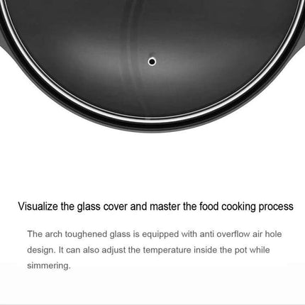 Xiaomi Zhiwu Soup Pot 4L For Everyday Soups And Meals tempered glass lid with anti-overflow air hole shown