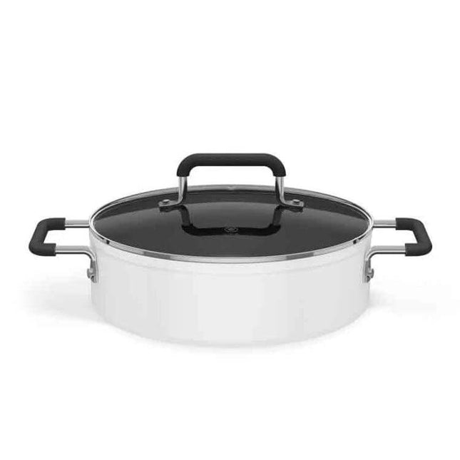 Xiaomi Mijia 4L Stockpot For Everyday Cooking – 4L aluminum alloy stockpot with glass lid and dual-layer bottom for even heat distribution
