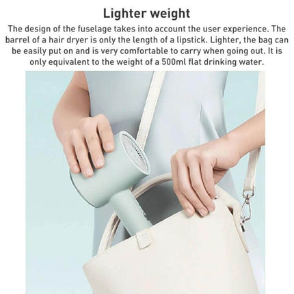 Xiaomi Mijia Hair Dryer Green For Quick Drying And Everyday Use compact lightweight travel styling in handbag