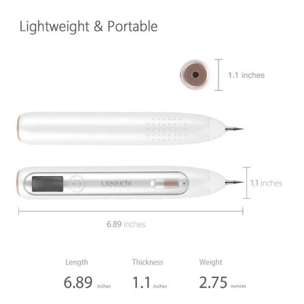 XPREEN XPRE051 Wireless Spot Eraser Pen With LED Spotlight - lightweight portable pen, 6.89in length, 1.1in thickness, 2.75oz weight, LED screen and pen‑point light