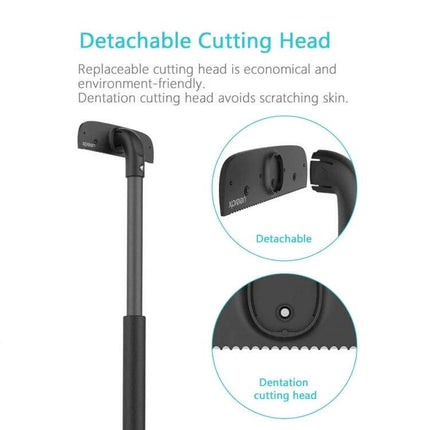 XPREEN Back Shaver With Stretchable Handle For Easy Back Hair Removal - detachable stainless steel cutting head and extendable reach for safe home grooming