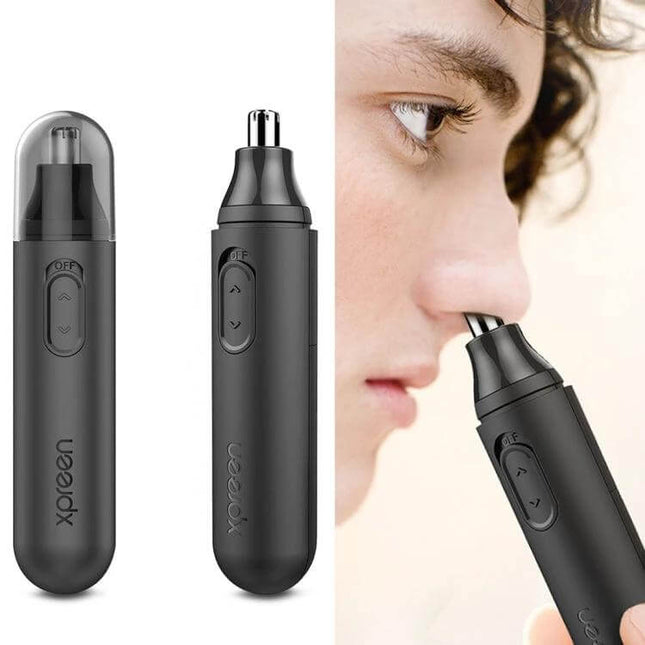 XPREEN Nose and Ear Hair Trimmer With Rotating Blade For All compact electric nose and ear trimmer with 360° rotating blade, 10000 RPM motor, stainless steel