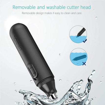 XPREEN Nose and Ear Hair Trimmer With Rotating Blade For All compact washable nose ear trimmer with removable cutter head and 10000 RPM motor