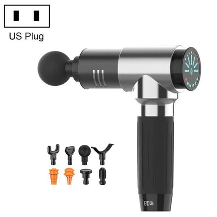 Y10 Fitness Massage Fascia Muscle Vibration Massager 7 Speed handheld deep tissue percussion gun with 7 attachments and digital display