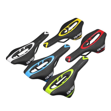 YAFEE Mountain Bike Saddle Ventilated Hollow For Daily Rides - breathable ventilated hollow bike saddle in multiple colors, narrow nose and widened rear edge