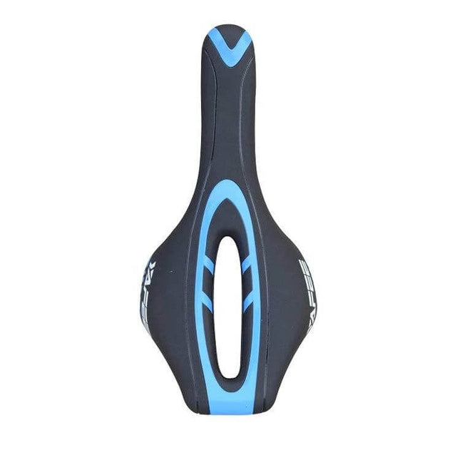 YAFEE Mountain Bike Saddle Ventilated Hollow For Daily Rides - black blue ventilated hollow cycling seat, narrow nose and widened rear for comfort
