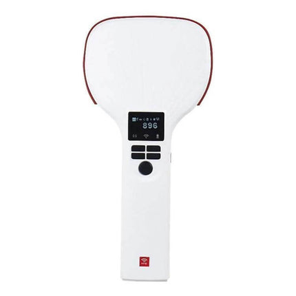 Portable Handheld RFID UHF Bluetooth Reader for Asset Tracking white handheld UHF reader with display and control buttons, warehouse inventory use