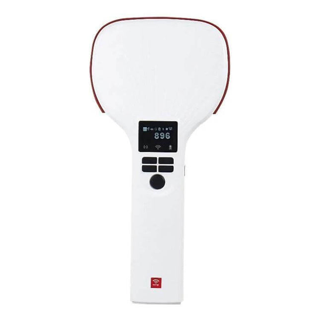 Portable Long Range Handheld RFID Bluetooth Reader white handheld scanner with display for warehouse inventory