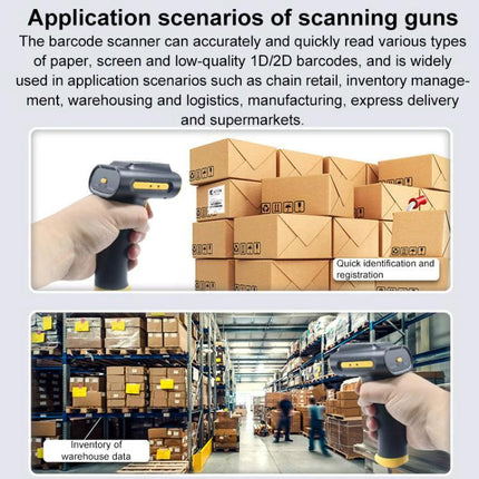 Portable Handheld RFID Card Reader with Bluetooth for Retail Scanning handheld in warehouse scanning RFID tags and barcodes for inventory