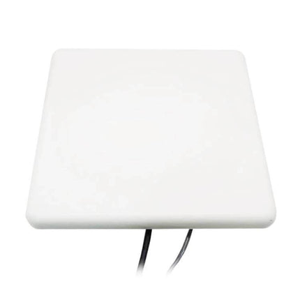 UHF RFID Long Range Integrated Reader for Tag Tracking Applications white square panel reader with cables for warehouse inventory