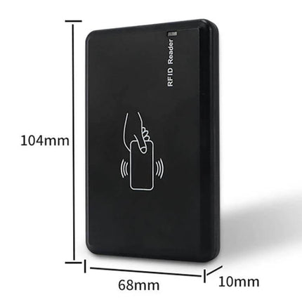 RFID Desktop Reader and Writer for Electronic Tag Management compact black desktop reader for inventory and asset tracking