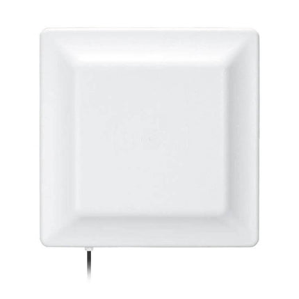 UHF RFID Reader for Electronic Tag Identification Systems white square wall-mount antenna, adjustable 0-5m range, 7dBi built-in