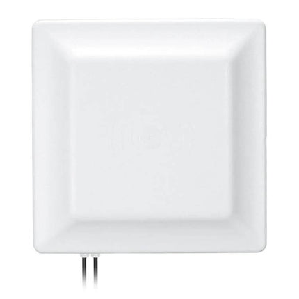 UHF RFID Reader for Long Range Asset Tracking with WiFi Support white square wall mount reader with dual cables
