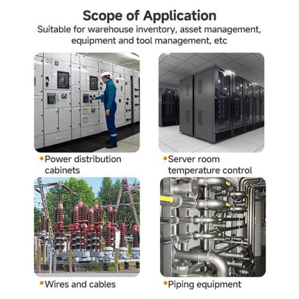 4-Channel UHF RFID Reader for Electric Power Temperature Monitoring used in power distribution cabinets and server room temperature control