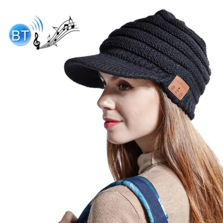 YZ Binaural Call Music Bluetooth Cap Winter Warm Headset