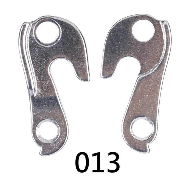 ZTTO 013 Alloy Rear Derailleur Tail Hook Parts For MTB And Road Bikes - silver aluminium replacement derailleur hanger pair