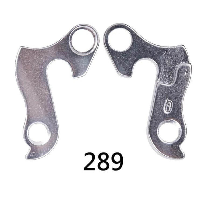 ZTTO 289 Rear Derailleur Tail Hook for MTB Road Bikes, silver aluminium alloy derailleur hanger protectors, model 289
