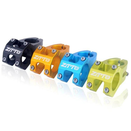 ZTTO 31.8mm MTB Handlebar Stem for Everyday Bike Setup - CNC AL6061 short stem in multiple anodized colors for MTB and commuter bikes