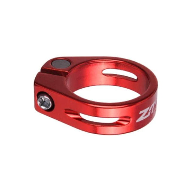 ZTTO Seatpost Clamp 31.8mm Easy to Install for Bike red aluminum alloy clamp with extended lever and hollow design