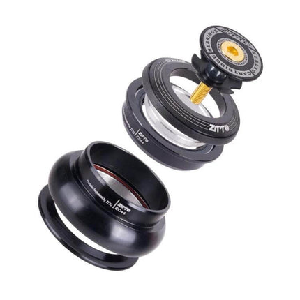 ZTTO Bicycle Headset For 44mm Headtube Smooth Steering For Daily Rides - black aluminum CNC headset with double-sealed bearings