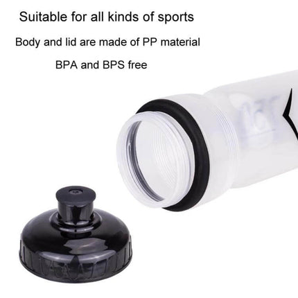 ZTTO 750ml Cycling Water Bottle For Outdoor Riding - clear BPA-free PP bottle with silicone seal and pop-top lid