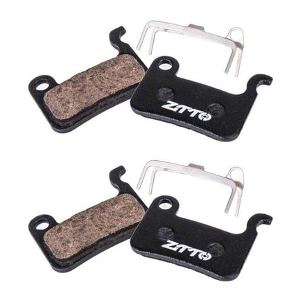ZTTO Bicycle Disc Braking Pads For Mountain Bike Everyday Use - copper fiber resin pads with steel backing for quiet, reliable stopping (pair)