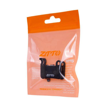 ZTTO Bicycle Disc Braking Pads For Mountain Bike Everyday Use - copper fiber resin pads in orange retail package, quiet strong stopping performance