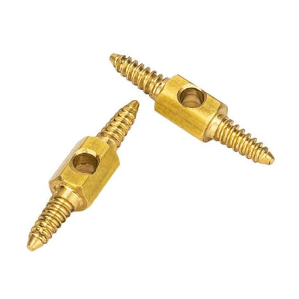 ZTTO Mountain Road Bicycle Brake Shifter Line Fittings, 2 Pack - copper double-ended screw connectors for brake and shifter cable repair