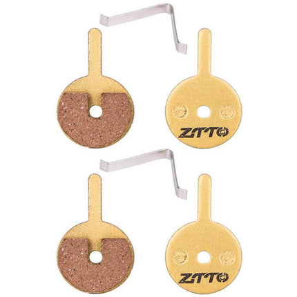 ZTTO Mountain Bike Brake Pads Full Metal Copper Base round copper-backed disc brake pads set for mountain and city trail riding