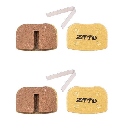 ZTTO Mountain Bike Brake Pads Full Metal Copper Base - pair of copper-backed brake pads with springs for MTB trail and urban riding