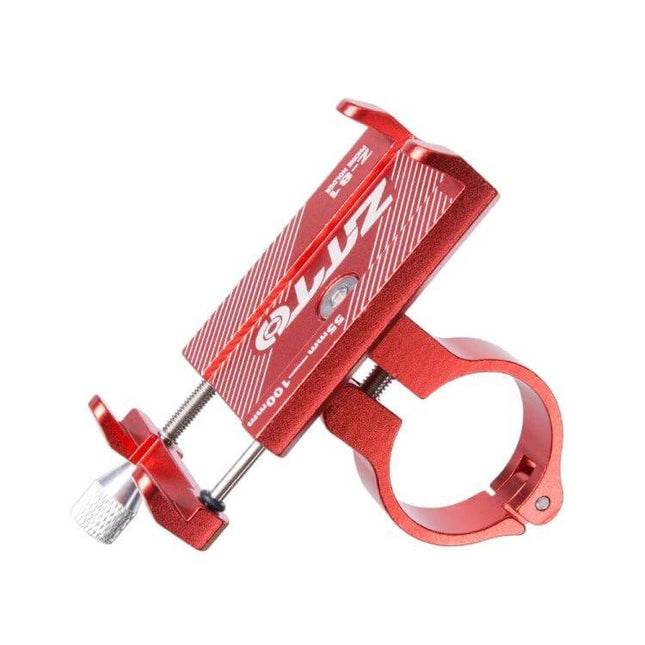 ZTTO Mountain Bike Phone Holder Adjustable 50 To 100mm red aluminum alloy handlebar mount for phones, secure clamp for mountain bikes and e-bikes
