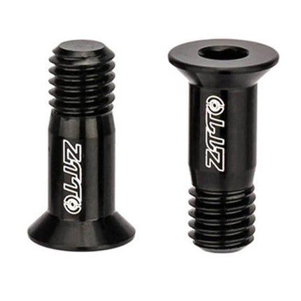 ZTTO Rear Derailleur Guide Wheel Screws 2-Pack For Road And Mountain Bikes black aluminum M5 replacement screws close-up