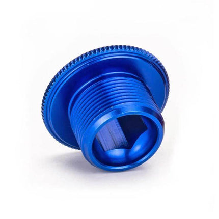 ZTTO Aluminum Crank Cover Screws For Mountain Bike M18 Black - blue anodized aluminum crank cover screw replacement, corrosion-resistant, M18 fit