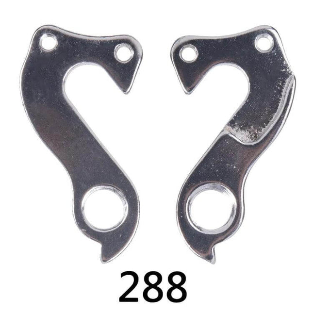 ZTTO Alloy Rear Derailleur Tail Hook For MTB Road Bikes - pair of polished aluminium alloy derailleur hanger hooks for maintenance and travel