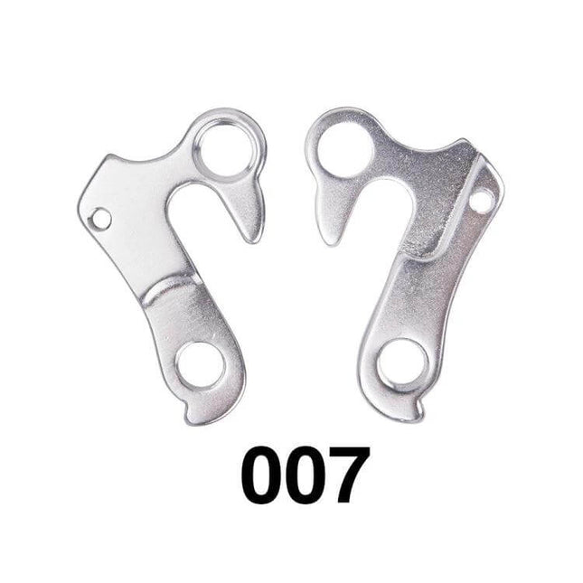 ZTTO Alloy Rear Derailleur Tail Hook for MTB Road Bikes - silver aluminum replacement hanger tail hook, lightweight corrosion-resistant transit mount