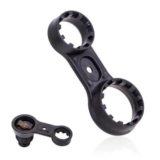 ZTTO Fork Shoulder Cap Wrench For Suntour XCM XCT XCR Bike Fork Repair - dual-hole plastic wrench for removing/installing Suntour shoulder caps