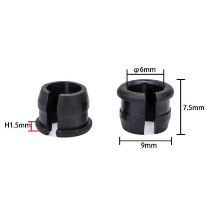 ZTTO Schrader To Presta Rim Adapter For Mountain Road Bikes 10 Pack – compact black 7.5×9mm plastic valve adapters for inflating Presta rims with Schrader pumps